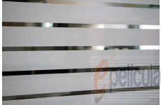 Película Decorativa Listra Branca 4,5x1,0cm Horizontal Detalhe 
